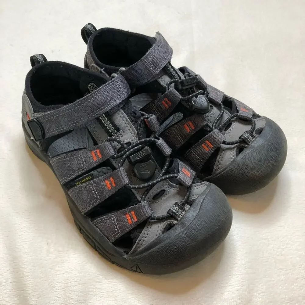 Keen Newport H2 gray black kids sandals size US 2